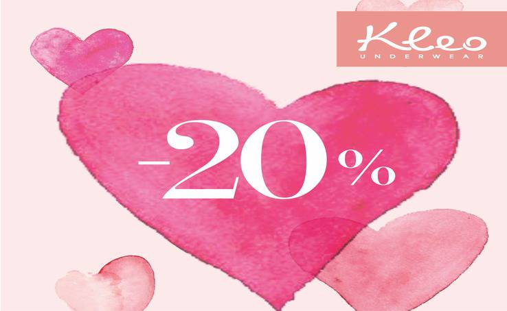 Kleo → знижка 20% до дня Всіх Закоханих!