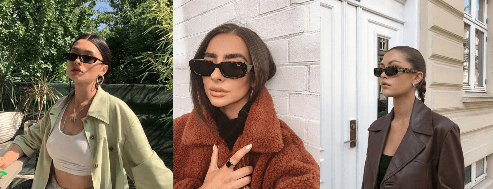 Модель узких солнцезащитных очков