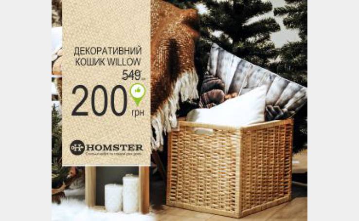 Super price for Willow decorative basket from Homster – 200 UAH!