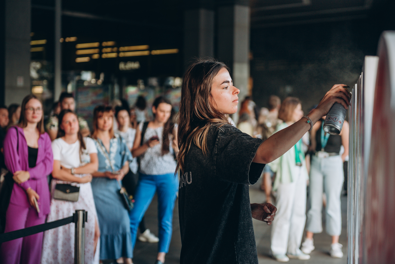 Арт-перформанс від Соні Морозюк в ТРЦ Gulliver image-65