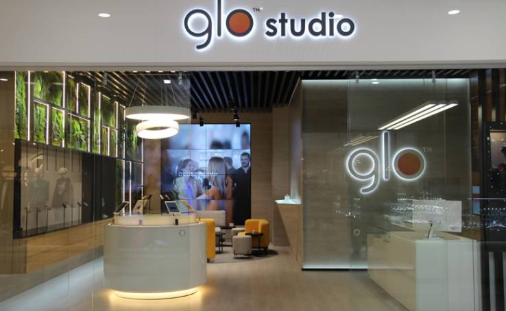 The first Glo studio branded store was opened at Gulliver shopping mall