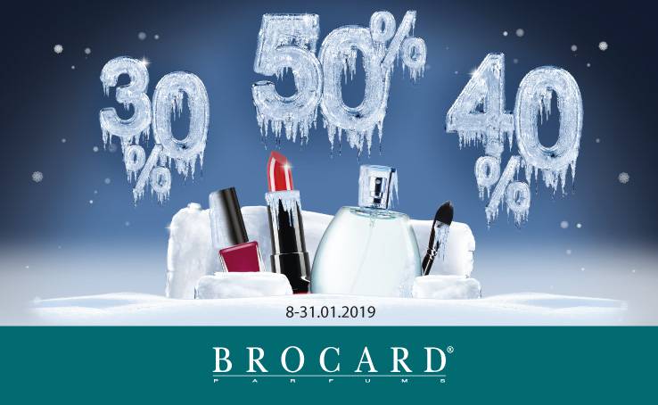 Discount 30%, 40%, 50% in the BROCARD store 