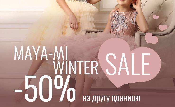 You asked - we did! The maximum discount of -50% for every second Maya-MI dress or accessory purchased was extended until the end of winter!