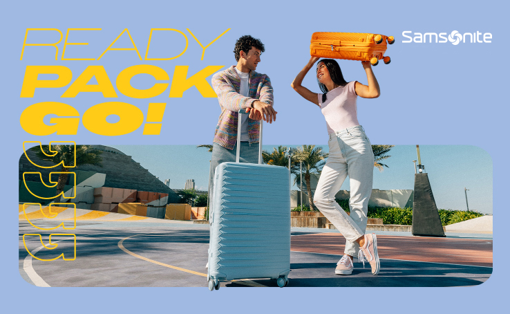-10% off top luggage at Samsonite